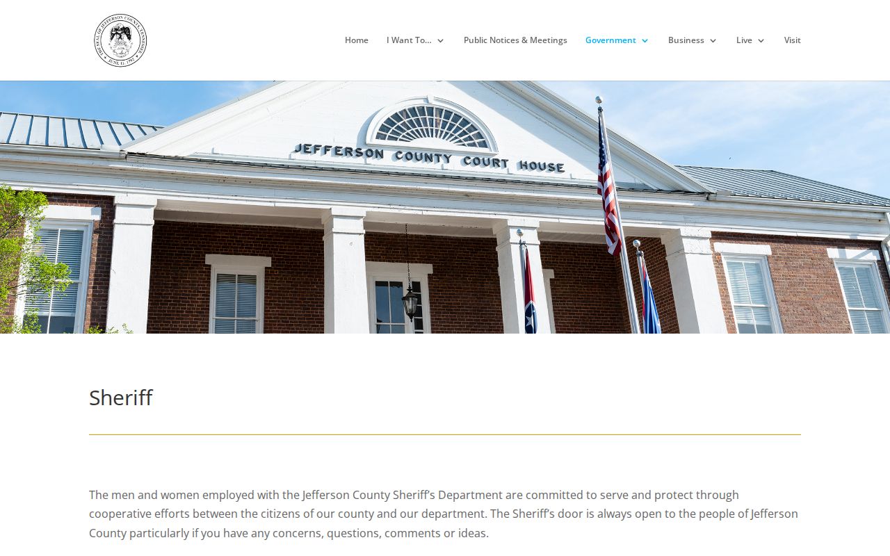 Dandridge arrest Jefferson County Sheriff custody source
