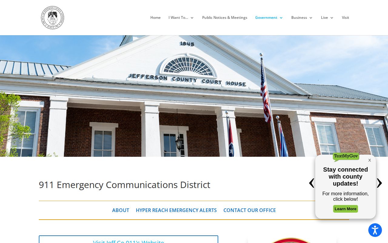 Jefferson County arrest and jail contact routes
